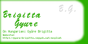 brigitta gyure business card
